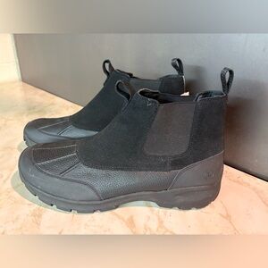 Lands' End Men's Black Ankle Boots